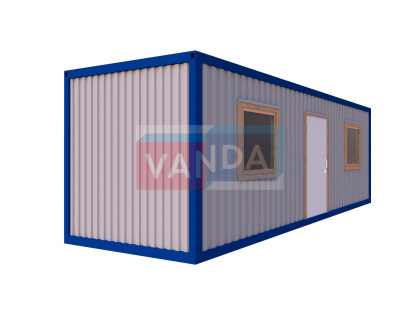 Блок контейнер металлический распашонка 5,85х2,4 - Вагонка ПВХ